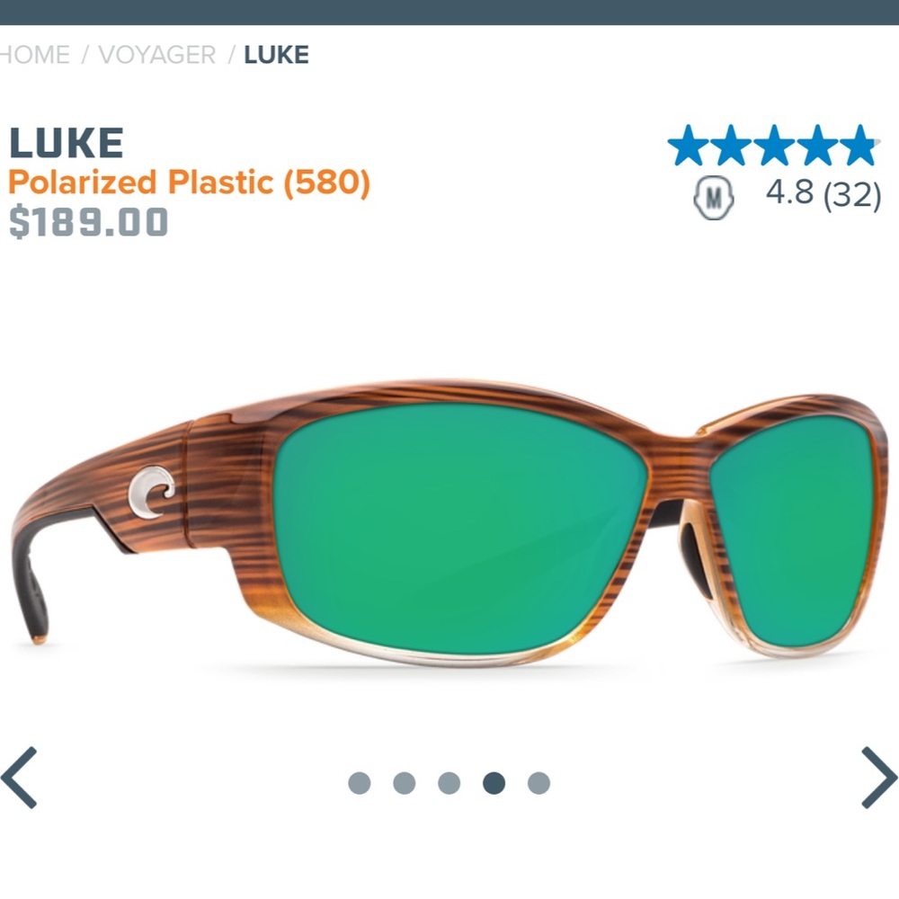 Costa Luke Polarized Wood Grain 😎